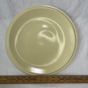 Early California Vernon Kilns Authentic California Pottery Yellow 12" Chop Plate